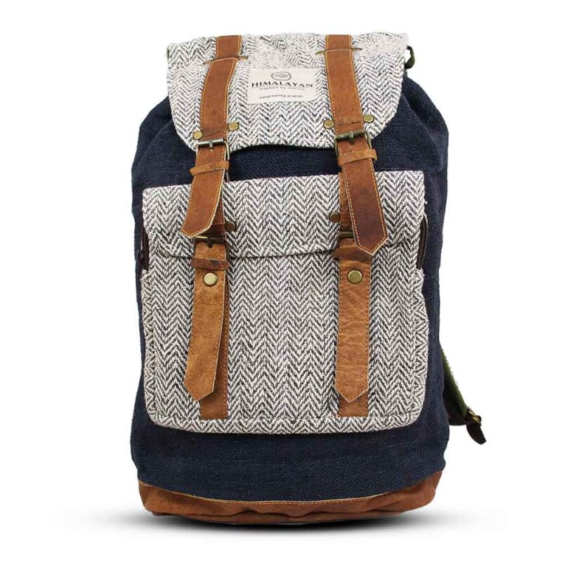 Humla Hanf-Rucksack – Blau
