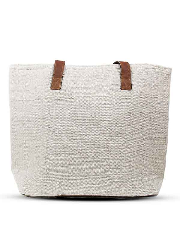 Bagmati Schultertasche Creme