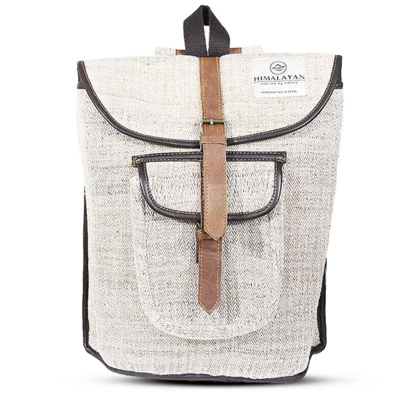 Mechi Hanf-Rucksack – Weiß