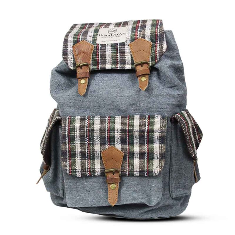Myagdi Hanf-Rucksack – Blau/Grau